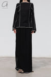 BASERANGE Covered Hip Skirt SKSKW-LC-AU23 Black( SKSKW1)